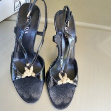 PRADA Women’s PATENT LEATHER SANDALS Size 37.5
