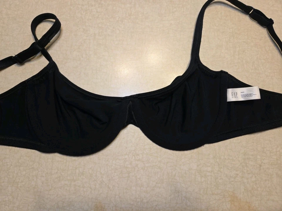 Gap Bra 36C Black Unlined Underwire - Image 3 of 4