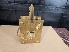 DENT LONDON Antique FUSEE CLOCK movement works CHAIN wall dial bracket LARGE SUP