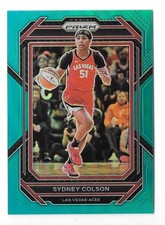 2023 PANINIPRIZM WNBA BASKETBALL #97 SYDNEY COLSON 7/49 TEAL PRIZM PARALLEL,ACES