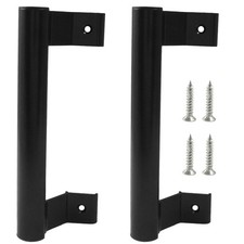 Bonsicoky 2 Pack Sliding Door Handle - 8 Inch Aluminum Alloy Black
