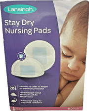 Lansinoh - Disposable Nursing Pads - Quilted - Medium - 60 Count - brand new