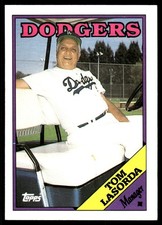 Tom Lasorda 1988 Topps #74 Dodgers MLB READ FREE SHIPPING AutographDen