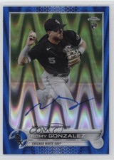 2022 Topps Chrome Rookie Blue RayWave Refractor 85/150 Romy Gonzalez Auto 0l44