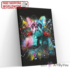 Paint By Numbers Canvas Art Draw Artist Painting Oil Kit Home Decor Boss Dog Pet