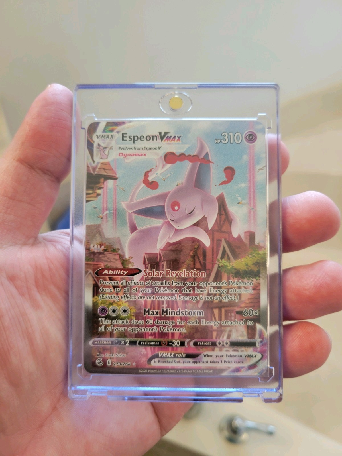 Espeon VMAX (Alternate Art Secret) 270/264 Swsh08: Fusion Strike Holo