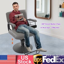 Barber Chair Load 250kg Salon Styling Chair 360  Swivel Barber Chair Adjustable