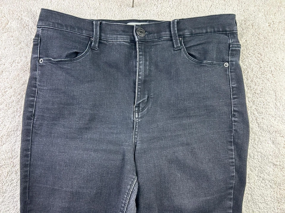 Mudd 牛仔裤女式 15 黑色高腰紧身弹力牛仔 FLX 裤 Kohl's — 第 2/4 张图片