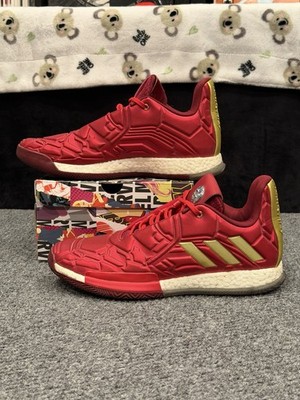 Marvel Adidas Harden Vol. 3 Heroes Among Us: Iron Man Men s Size 10 Red EF2397