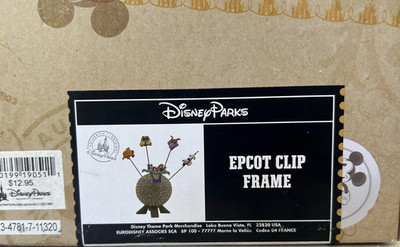 UNOPENED Photo Clip Frame Disney Epcot Figment Nemo Mickey Goofy Spaceship 