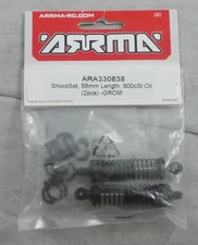 58mm Long Shock Set (2pcs) w/800 CST Oil Set fits Arrma GROM 1/18th Truck 330838