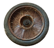 Simson AWO Touren Vorderrad 19 Zoll Radnabe Felge Reifen 3.25-19 Scheunenfund