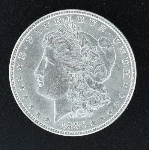 1886 Morgan Silver Dollar AU Beautiful 90% Silver Dollar ... Sharp Detail