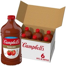 Nutritious Campbell's Tomato Juice, 6 Bottles x 64 fl oz