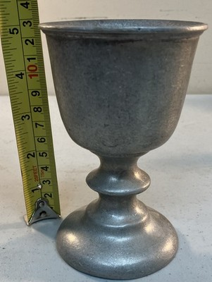 Vintage Pewter Tavern Goblet Cup Mead Wine Chalice 5 