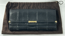 Gucci Bamboo Broadway Black Leather Clutch