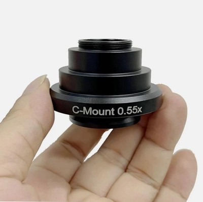 Microscope Camera Adapter 0.55X C mount Relay Lenses for Leica DM Microscope