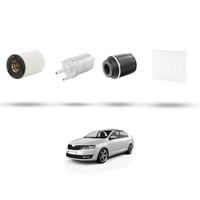 Hoffcar Set Service - 4 Filter Kompatibel Mit Skdoa Rapid (NH3, NH1) 1.4 TSI 9
