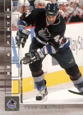 Todd Bertuzzi 2001-02 Be a Player Memorabilia #100 Vancouver Canucks Hockey