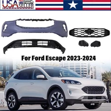 Complete Front Bumper Cover Kit Assembly For 2023 2024 Ford Escape
