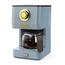 Cafetera Amaste, cafetera de 5 tazas tres modos de preparación jarra de vidrio retro