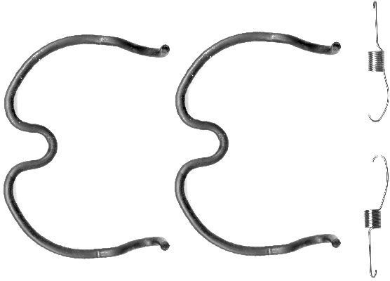 Hella 8DZ 355 200-761 ZubehöRsatz, Bremsbacken Hinten FüR Opel-image