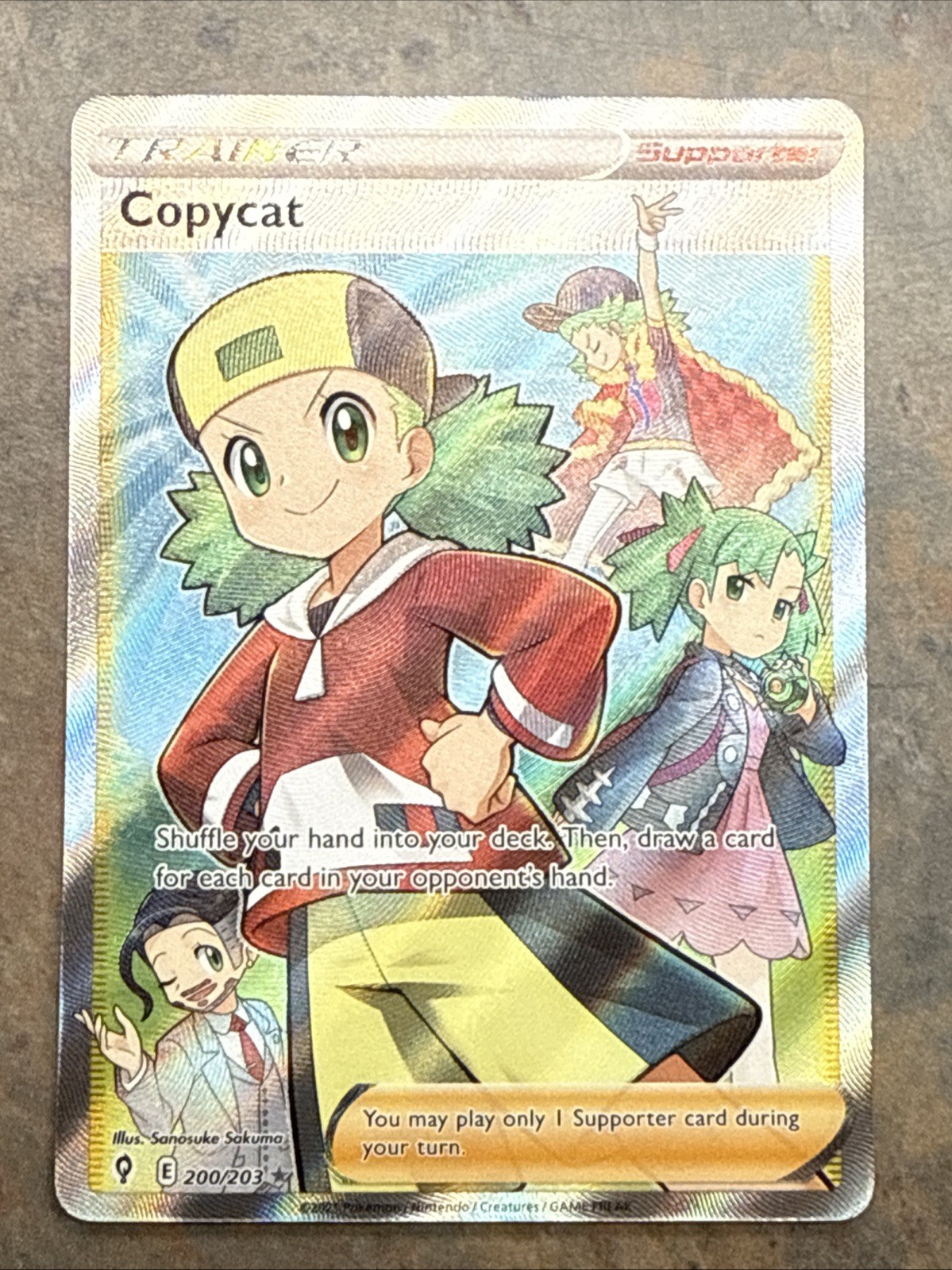 Pokemon Copycat 200/203 Evolving Skies Sword & Shield FULL ART TRAINER NM/MINT