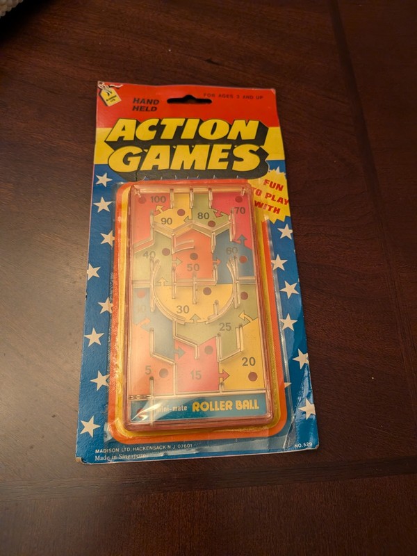 Madison Ltd. Roller Ball Handheld Action Game, No.529 (1970)