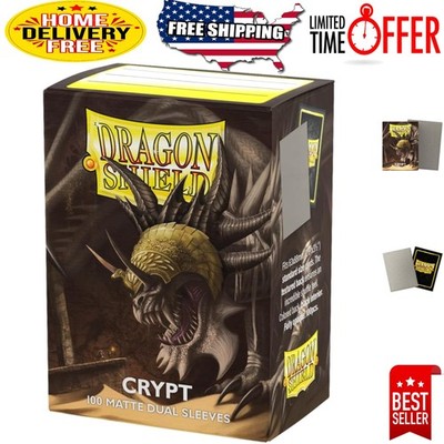 Matte Dual Card Sleeves | 100 CT - Robust Protection for TCGs - Crypt Color