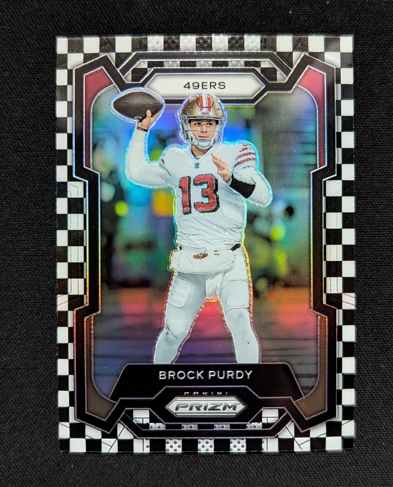 2023 Panini Prizm - Brock Purdy #266 Black & White Checker Prizm
