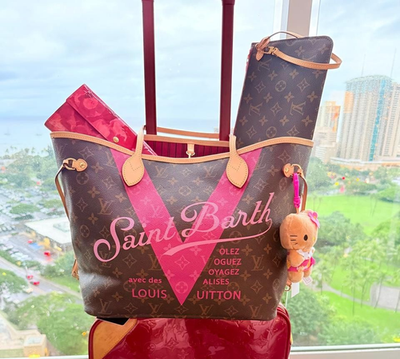 Louis Vuitton St Barth Neverfull MM Bag POCHETTE Resort