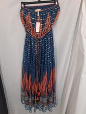 Anthropologie Maxi  Lined Dry Clean Colorful S2 Viscose  Verb pallavi Singhee 09