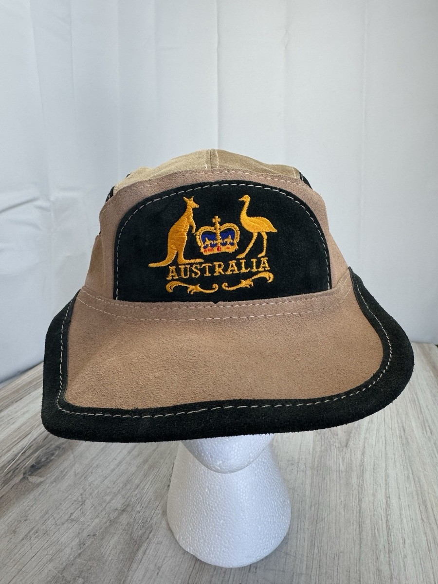 Vintage Great Australian Hat Co. S/M Suede Leather Hat | eBay