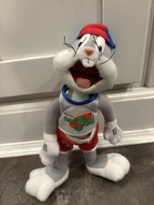 Vintage 1996 Space Jam Bugs Bunny Warner Bros 9" Plush Toy