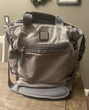 Ergobaby The Coffee Run Tall Tote Backpack Baby Diaper Bag Grey Unisex.