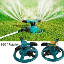 360° Rotating Garden/Lawn Sprinkler 3-Arms System Automatic Watering Irrigation