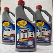 Drain Cleaner 3 Pack Septic Safe Heavy Duty Pipe Grease Clog Remover