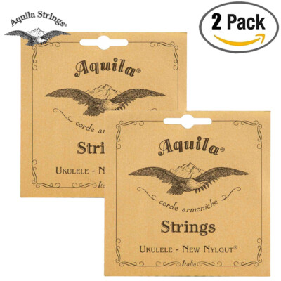 2-PACK AQUILA Ukulele Strings, Tenor 8-String, New-Nylgut T8, 19U Made In Italy