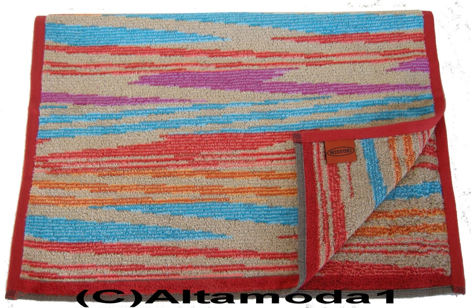 JUEGO DE TOALLAS PARA EL HOGAR MISSONI TERCIOPELO 16x24" 24x39" ECOLÓGICAS HIPOALERGÉNICAS NINA 100 Foto 3 de 4