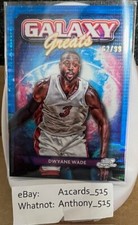 Dwyane Wade - 2024 Topps Cosmic Chrome Galaxy Greats - Blue Moon Refractor 62/99