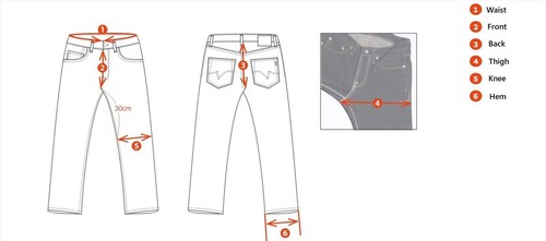 Fermeture éclair non selvedge Fly IRON HEART 634Z droite 21 oz denim extra lourd un lavage - Photo 18/20