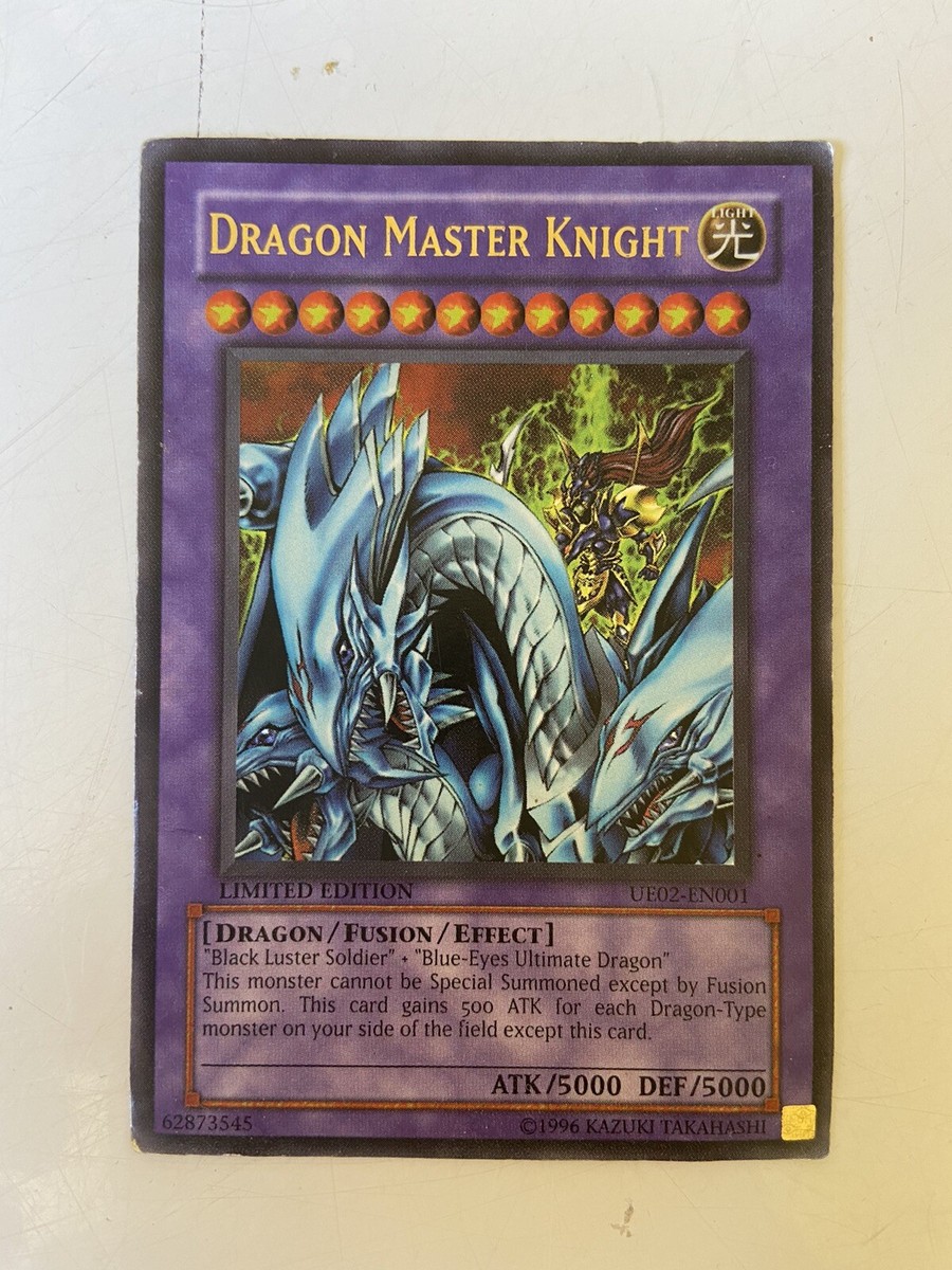 YUGIOH! DRAGON MASTER KNIGHT ULTRA RARE UE02-EN001 CARD YUGIOH! DRAGON MASTER KNIGHT ULTRA RARE UE02-EN001 CARD
