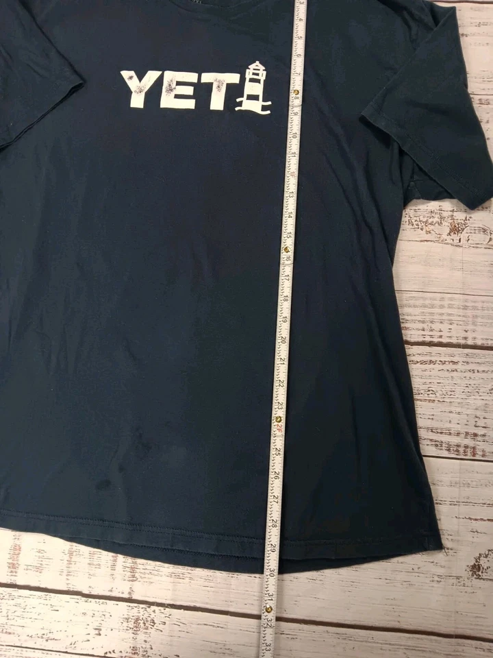 Camiseta Yeti Coolers Para Hombre 2XL Negra Logo Caja Manga Corta Cuello Redondo Algodón  Foto 3 de 4