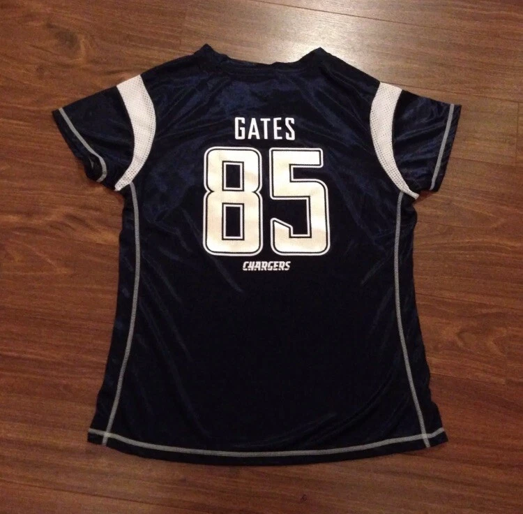 Camiseta deportiva brillante Antonio Gates Los Angeles Chargers para mujer mediana nueva con etiquetas Foto 4 de 4