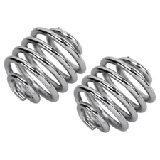 2 Inch Chrome Motorcycle Barrel Solo Seat Spring Kit For Bobber Chopper Custom