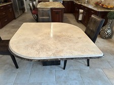 Beautiful Marble table With Chairs - USA Made Withe Swarovski Style Crystals