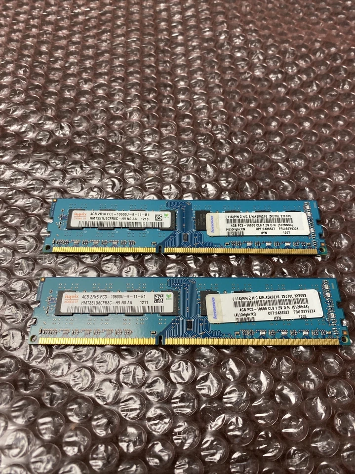 Hynix HMT351U6CFR8C-H9 8GB (4GBx2) PC3-10600U 240-Pin DDR3 Memory - Image 3 of 4