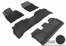 3d Maxpider 12-21 Fits Lexus Lx570 Kagu Carbon Fiber Embossed Pattern Floor Mat