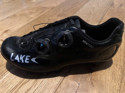 Chaussures VTT Lake MX332 Helcor (Noir/Argent, UE 41) - Carbone, Neuves