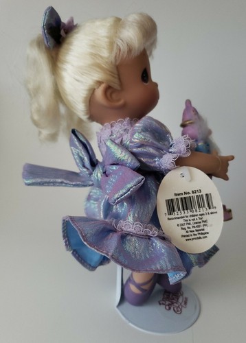 Precious Moments 9" Doll on Stand Dancing for Joy on Christmas Morning #8213 - Picture 4 of 5